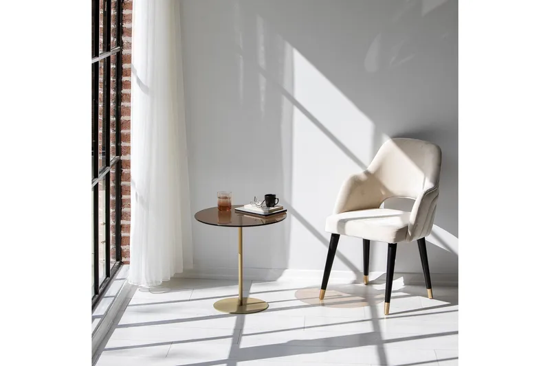 Chill-Out Sidebord 50x50 cm Guld/Bronze - Hanah Home - Møbler - Borde - Aflastningsbord - Lampebord