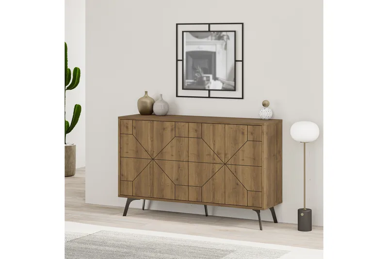Dune Konsolbord 123x77,4 cm Brun/Hvid - Hanah Home - Møbler - Borde - Aflastningsbord - Entrébord