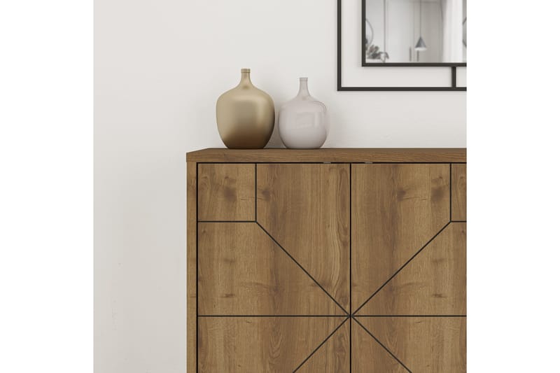 Dune Konsolbord 123x77,4 cm Brun/Hvid - Hanah Home - Møbler - Borde - Aflastningsbord - Entrébord