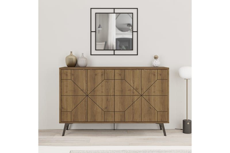 Dune Konsolbord 123x77,4 cm Brun/Hvid - Hanah Home - Møbler - Borde - Aflastningsbord - Entrébord