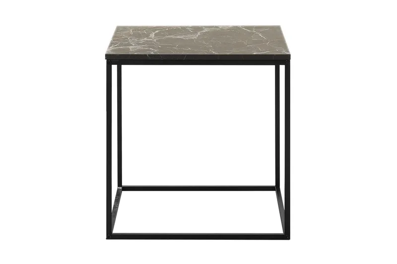 Ajmit Sidebord 50x52 cm Sort - Hanah Home - Møbler - Borde - Aflastningsbord - Lampebord