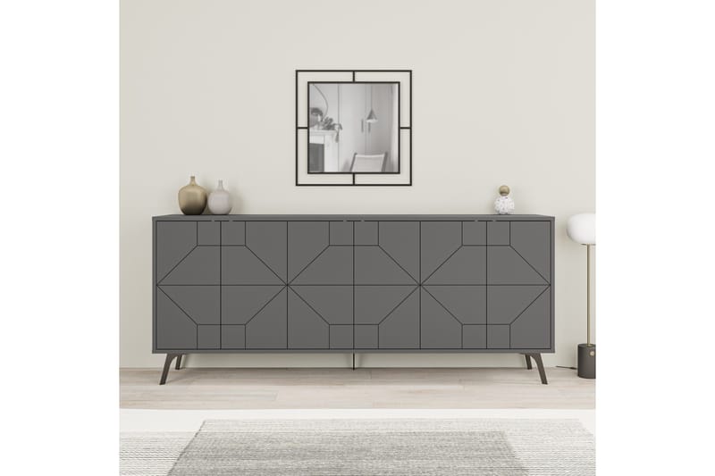 Dune Konsolbord 183,8x77,4 cm Antracit - Hanah Home - Møbler - Borde - Aflastningsbord - Konsolbord & sidebord