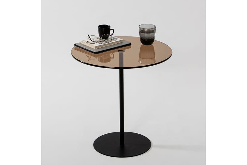 Chill-Out Sidebord 50x50 cm Sort/Bronze - Hanah Home - Møbler - Borde - Aflastningsbord - Lampebord