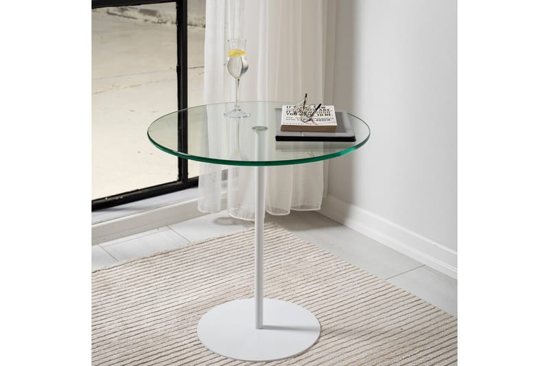 Chill-Out Sidebord 50x50 cm Hvid - Hanah Home - Møbler - Borde - Aflastningsbord - Lampebord