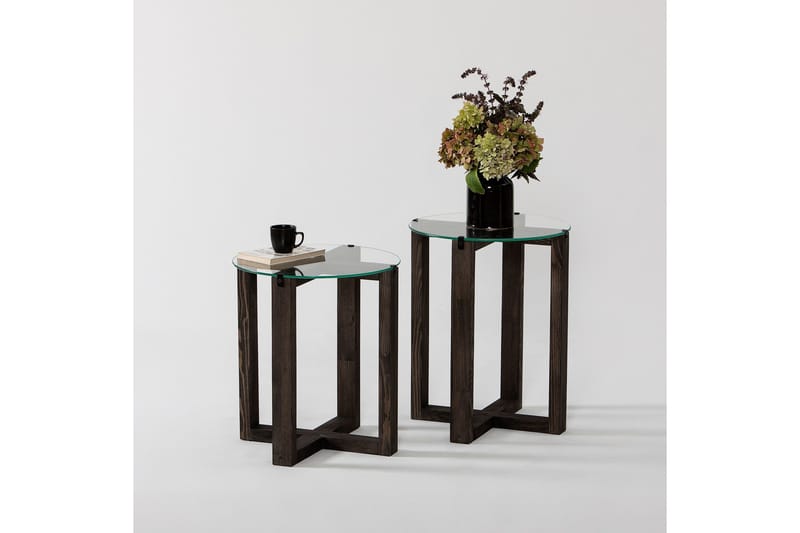 Liepene Sidebord 45x40 cm Sort - Hanah Home - Møbler - Borde - Aflastningsbord - Lampebord