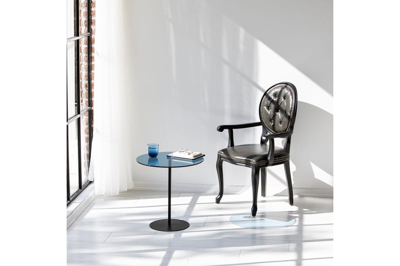 Chill-Out Sidebord 50x50 cm Sort/Blå - Hanah Home - Møbler - Borde - Aflastningsbord - Lampebord