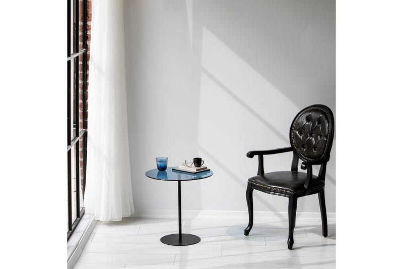 Chill-Out Sidebord 50x50 cm Sort/Blå - Hanah Home - Møbler - Borde - Aflastningsbord - Lampebord