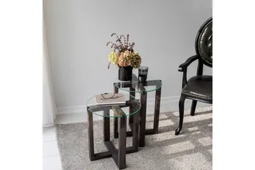 Liepene Sidebord 45x40 cm Sort - Hanah Home - Møbler - Borde - Aflastningsbord - Lampebord