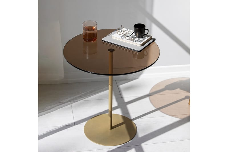 Chill-Out Sidebord 50x50 cm Guld/Bronze - Hanah Home - Møbler - Borde - Aflastningsbord - Lampebord