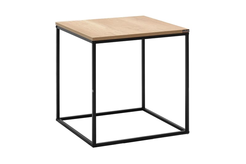 Ajmit Sidebord 50x52 cm Brun/Sort - Hanah Home - Møbler - Borde - Aflastningsbord - Lampebord