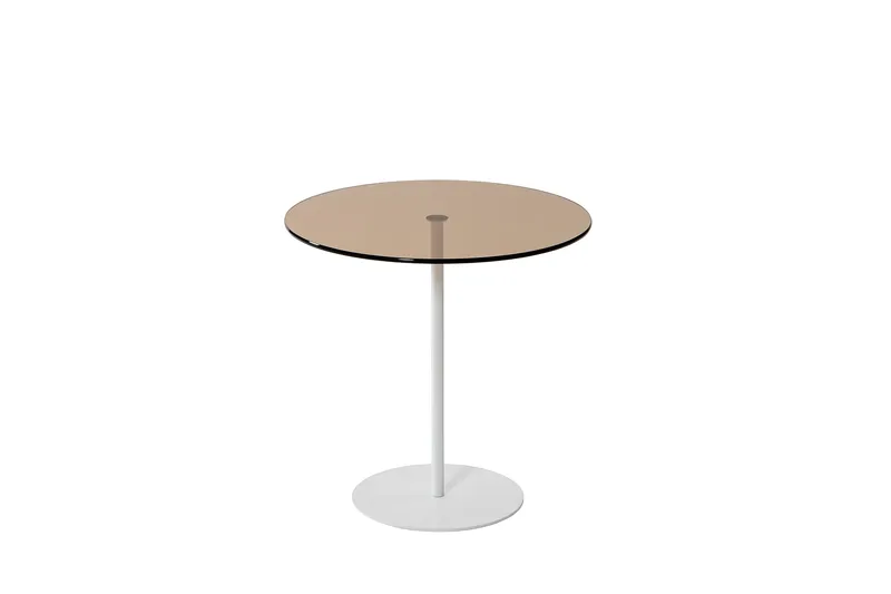 Chill-Out Sidebord 50x50 cm Hvid/Bronze, Hanah Home