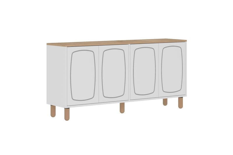 Adrin Konsolbord 150 cm - Eg/Hvid - Møbler - Borde - Aflastningsbord - Entrébord