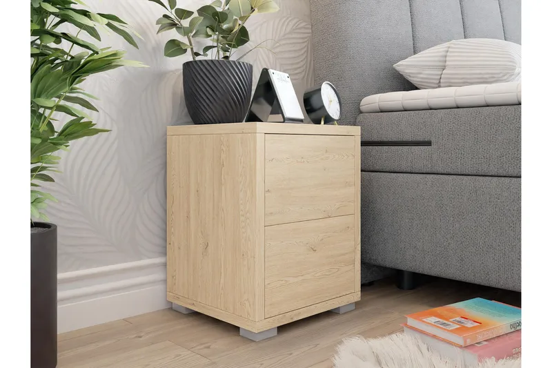 Agawal Sängbord 30 cm - Brun - Møbler - Borde - Aflastningsbord - Sengebord