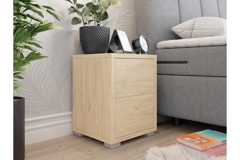 Agawal Sängbord 30 cm - Brun - Møbler - Borde - Aflastningsbord - Sengebord