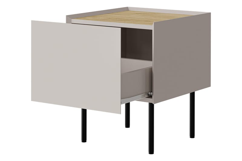Akie Natbord 40 cm - Beige - Møbler - Borde - Aflastningsbord - Sengebord