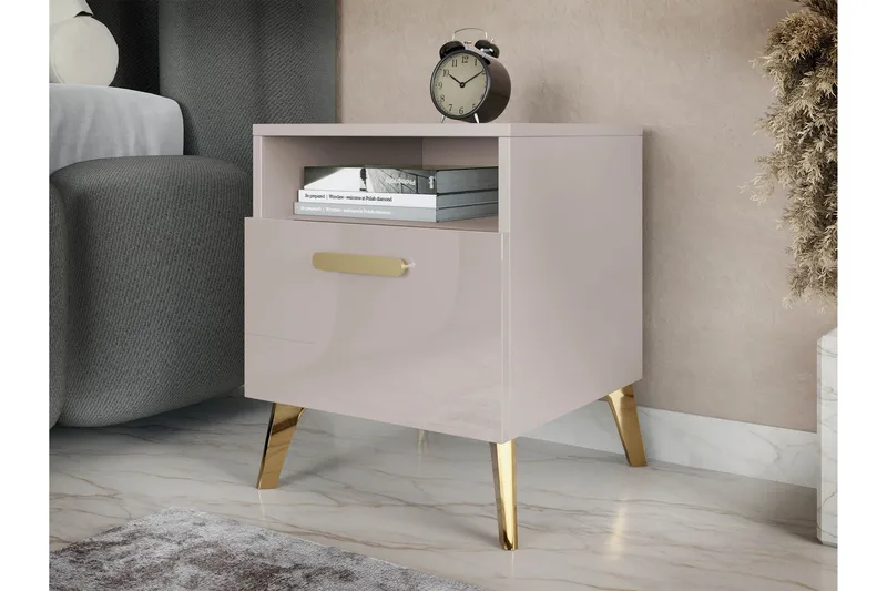 Akihiko Natbord 40 cm - Cashmere - Møbler - Borde - Aflastningsbord - Sengebord