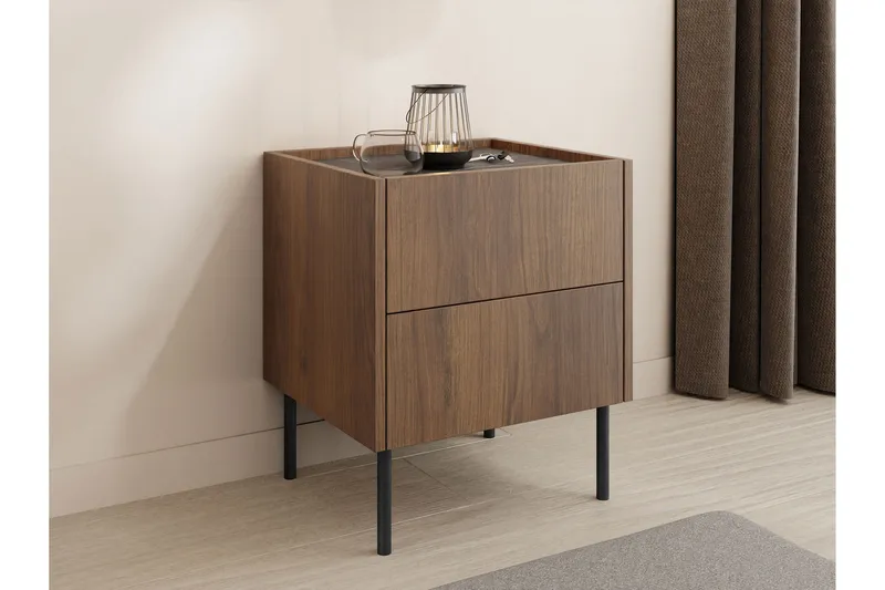 Akihito Natbord 40 cm - Brun - Møbler - Borde - Aflastningsbord - Sengebord