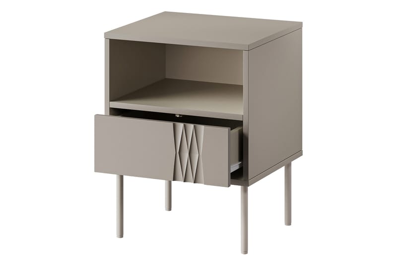 Akiko Natbord 44 cm - Beige - Møbler - Borde - Aflastningsbord - Sengebord