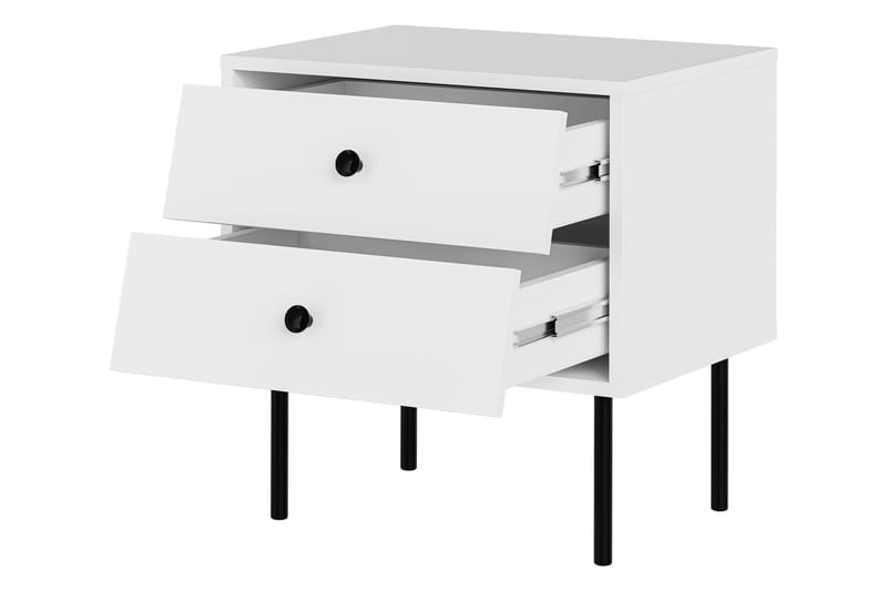Akilesh Natbord 52 cm - Hvid - Møbler - Borde - Aflastningsbord - Sengebord
