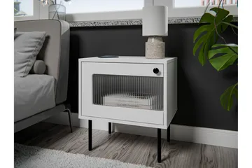 Akilesh Natbord 52 cm - Hvid - Møbler - Borde - Aflastningsbord - Sengebord