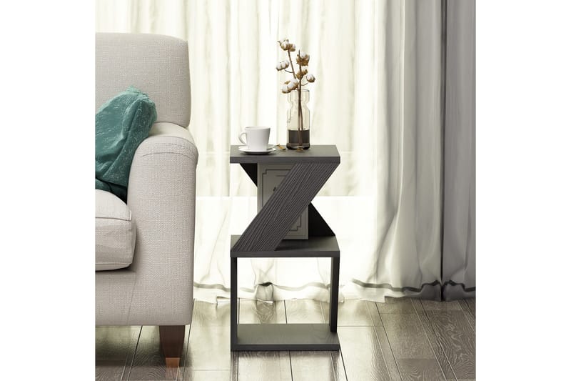 Albeni Sidebord 29,6 cm - Sort/Natur - Møbler - Borde - Aflastningsbord - Lampebord