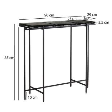 Alena konsolbord 90 cm - Sort - Møbler - Borde - Aflastningsbord - Entrébord