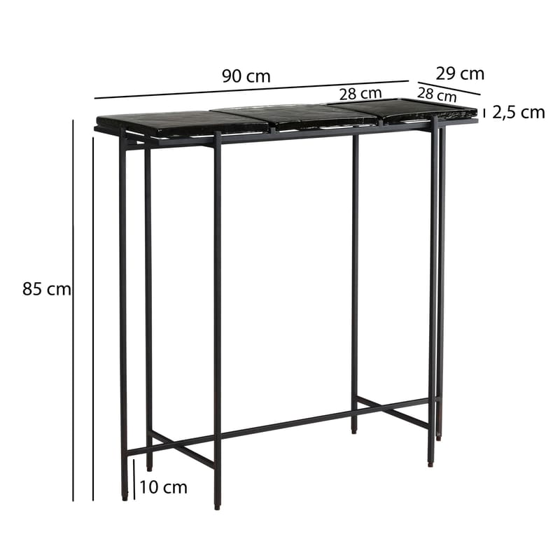 Alena konsolbord 90 cm - Sort - Møbler - Borde - Aflastningsbord - Entrébord