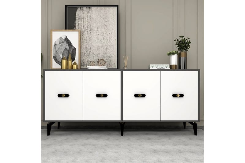 Algeria Konsolbord 180 cm - Antracit/Hvid - Møbler - Borde - Aflastningsbord - Entrébord