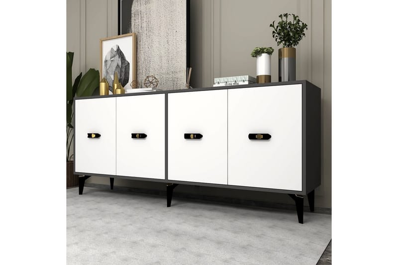Algeria Konsolbord 180 cm - Antracit/Hvid - Møbler - Borde - Aflastningsbord - Entrébord