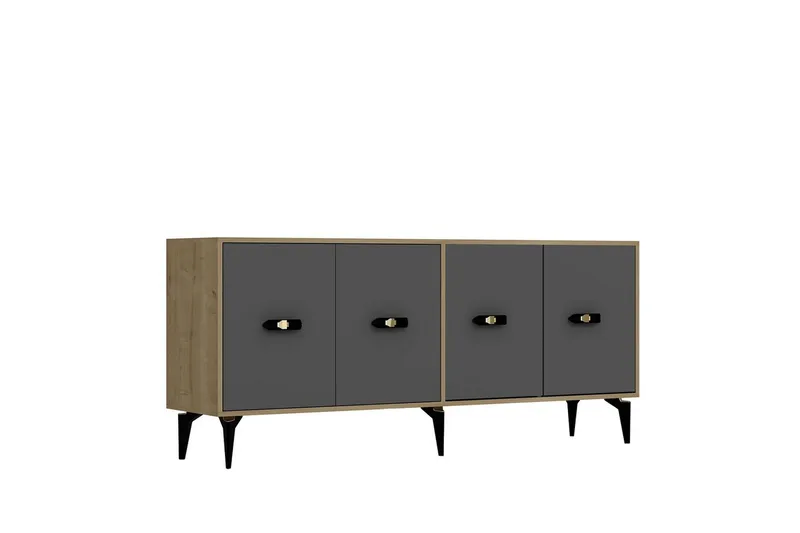 Algeria Konsolbord 180 cm - Eg/Antracit - Møbler - Borde - Aflastningsbord - Entrébord