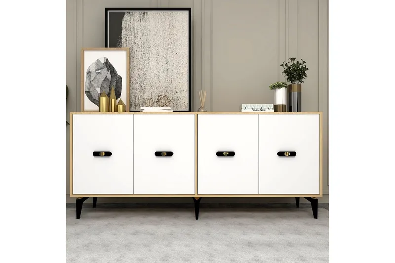 Algeria Konsolbord 180 cm - Eg/Hvid - Møbler - Borde - Aflastningsbord - Entrébord