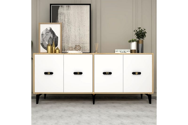 Algeria Konsolbord 180 cm - Eg/Hvid - Møbler - Borde - Aflastningsbord - Entrébord