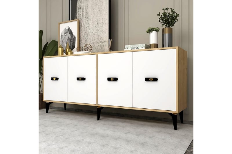 Algeria Konsolbord 180 cm - Eg/Hvid - Møbler - Borde - Aflastningsbord - Entrébord