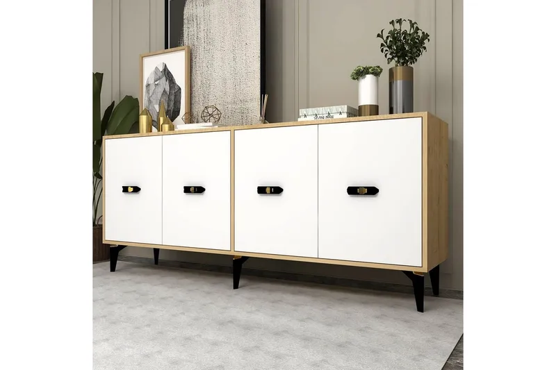 Algeria Konsolbord 180 cm - Eg/Hvid - Møbler - Borde - Aflastningsbord - Entrébord