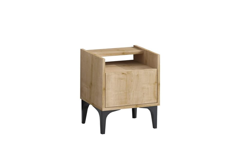 Alitha Natbord 40 cm - Sort/Mellemfarvet træ - Møbler - Borde - Aflastningsbord - Sengebord