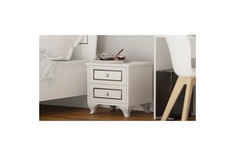 Alwen Natbord 45 cm - Mat Hvid - Møbler - Borde - Aflastningsbord - Sengebord