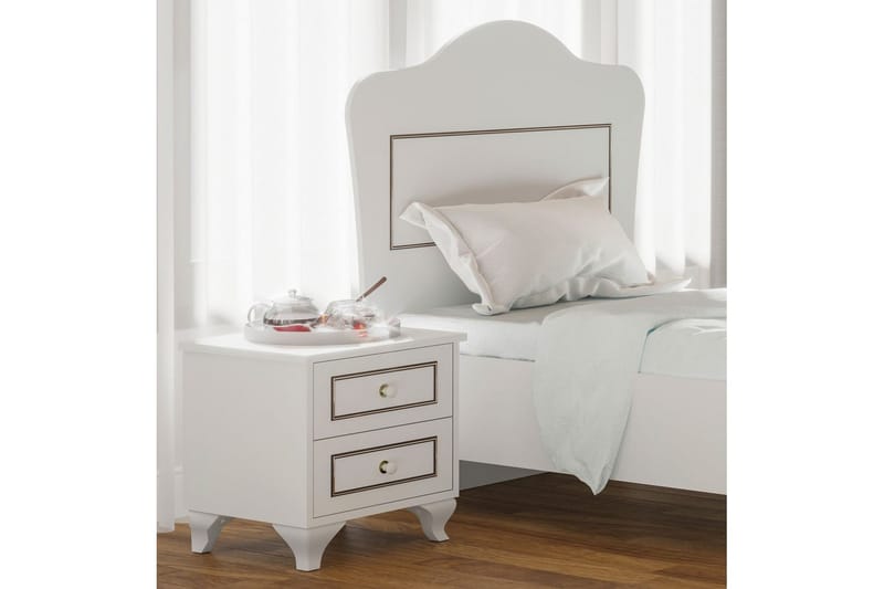 Alwen Natbord 45 cm - Mat Hvid - Møbler - Borde - Aflastningsbord - Sengebord