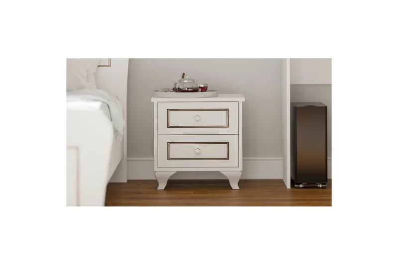 Alwen Natbord 45 cm - Mat Hvid - Møbler - Borde - Aflastningsbord - Sengebord