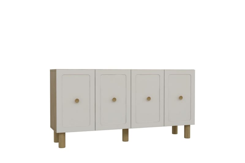 Amarinda Konsolbord 150 cm - Mellemfarvet træ/Hvid - Møbler - Borde - Aflastningsbord - Entrébord