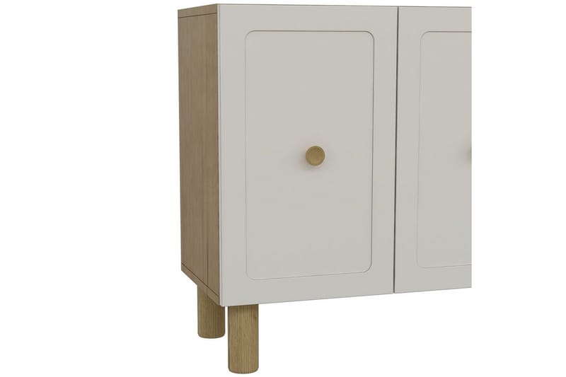 Amarinda Konsolbord 150 cm - Mellemfarvet træ/Hvid - Møbler - Borde - Aflastningsbord - Entrébord