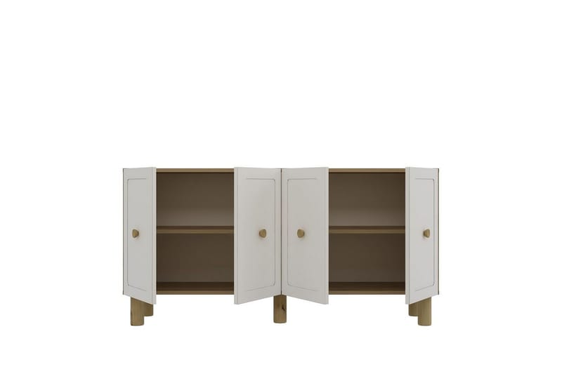 Amarinda Konsolbord 150 cm - Mellemfarvet træ/Hvid - Møbler - Borde - Aflastningsbord - Entrébord