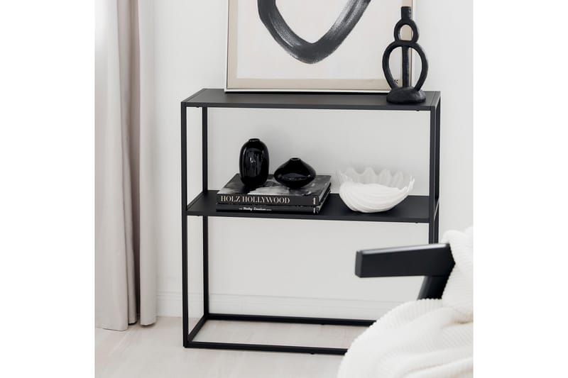 Andas Sidobord 80 cm - Sort - Møbler - Borde - Aflastningsbord - Lampebord