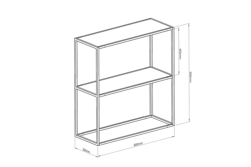 Andas Sidobord 80 cm - Sort - Møbler - Borde - Aflastningsbord - Lampebord