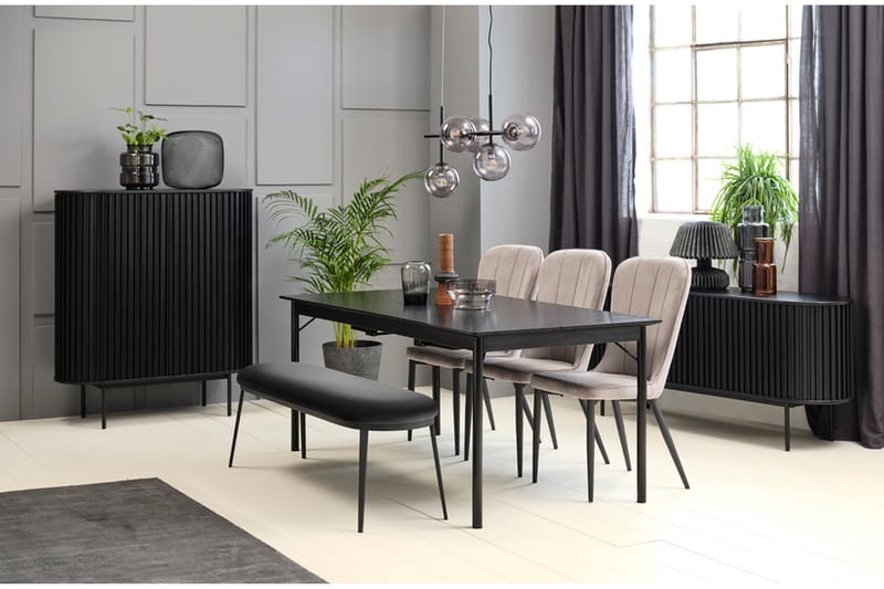 Angelique Konsolbord 160 cm - Sort - Møbler - Borde - Aflastningsbord - Entrébord