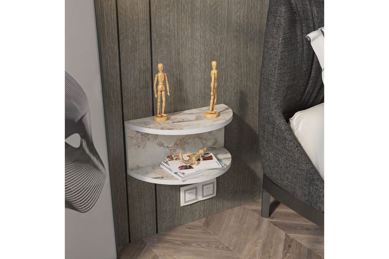 Antigua Natbord 45 cm - Hvid - Møbler - Borde - Aflastningsbord - Sengebord