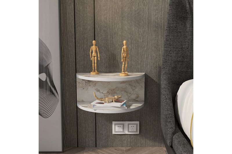 Antigua Natbord 45 cm - Hvid - Møbler - Borde - Aflastningsbord - Sengebord