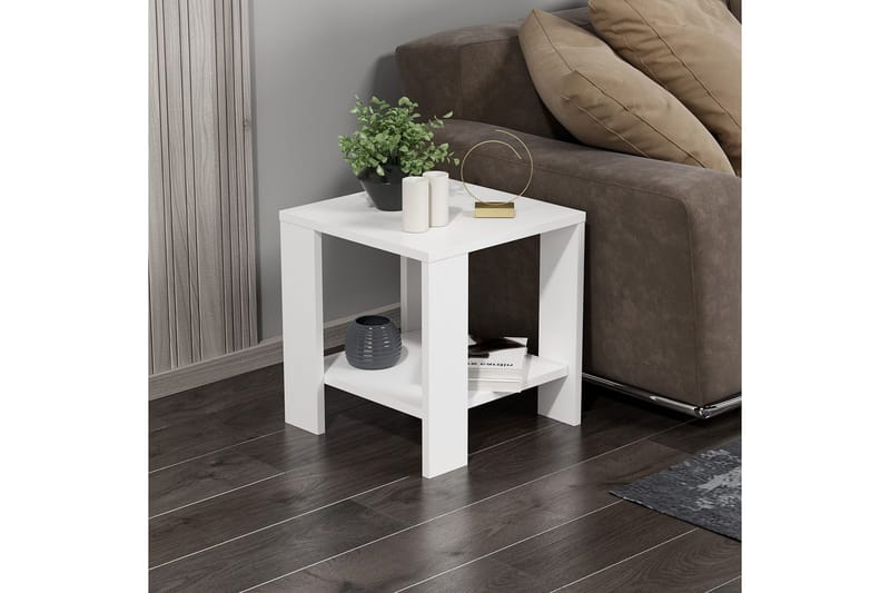 Asrel Sidebord 40 cm - Hvid - Møbler - Borde - Aflastningsbord - Lampebord