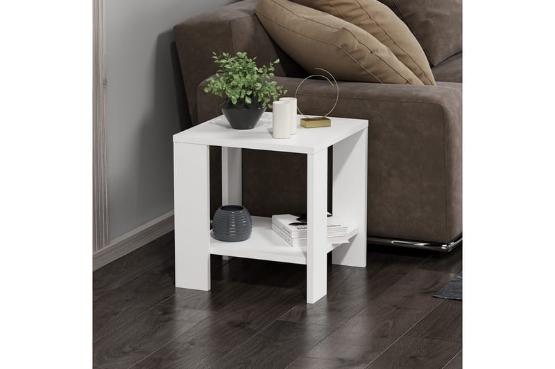 Asrel Sidebord 40 cm - Hvid - Møbler - Borde - Aflastningsbord - Lampebord