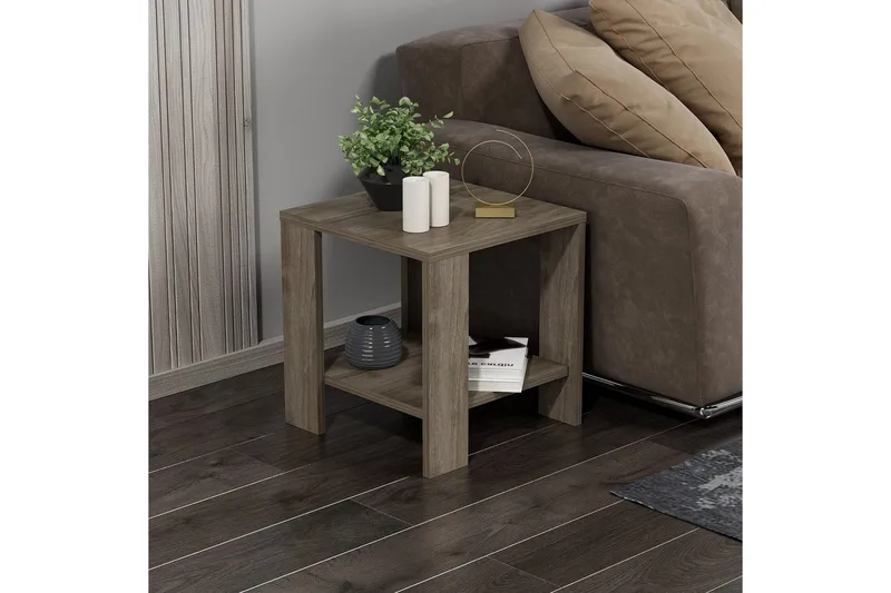 Asrel Sidebord 40 cm - Valnød - Møbler - Borde - Aflastningsbord - Lampebord