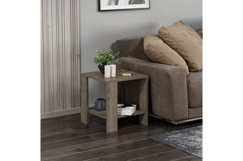 Asrel Sidebord 40 cm - Valnød - Møbler - Borde - Aflastningsbord - Lampebord